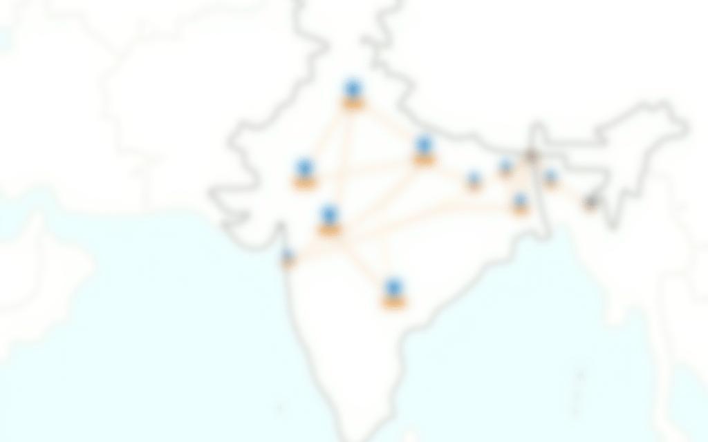वितरण नेटवर्क मानचित्र